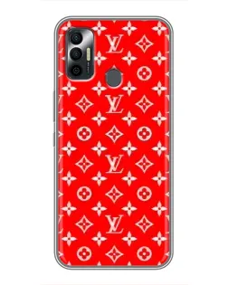 Чехол для TECNO Spark 7P с картинкой «Яркий паттерн LV»