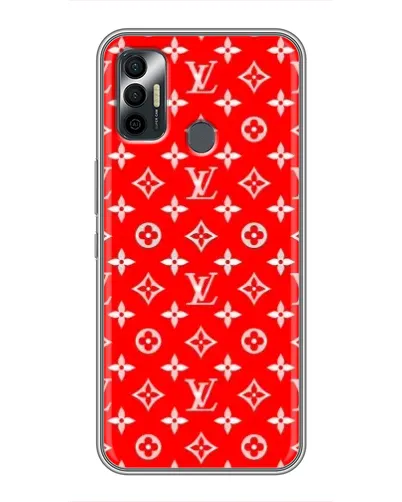 Чехол для TECNO Spark 7P с картинкой «Яркий паттерн LV»