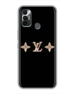 Чехол для TECNO Spark 7P с картинкой «Louis Vuitton — минимализм»