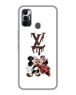 Чехол для TECNO Spark 7P с картинкой «LV и Микки Маус»