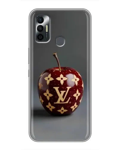 Чехол для TECNO Spark 7P с картинкой «Красное яблоко LV»