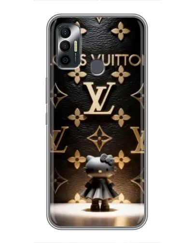 Чехол для TECNO Spark 7P с картинкой «Монограмма с фигурой»