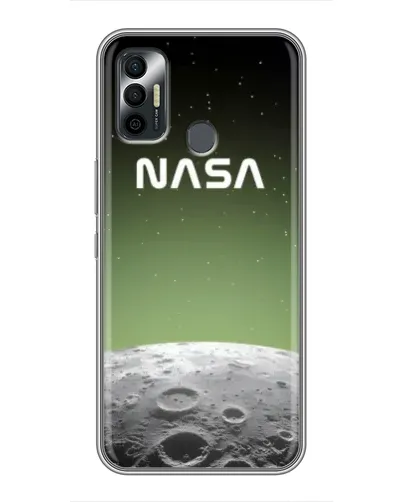 Чехол для TECNO Spark 7P с картинкой «NASA — лунный градиент»