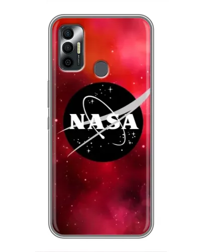Чехол для TECNO Spark 7P с картинкой «NASA — красная туманность»