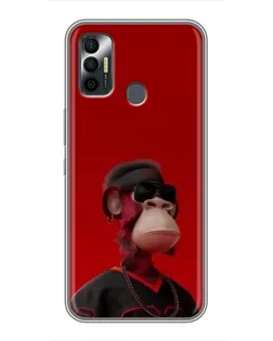 Чохол для TECNO Spark 7P з картинкою «Bored Ape в червоному» Чохол для TECNO Spark 7P з картинкою «Bored Ape в червоному»