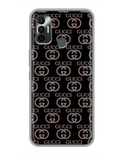 Чехол для TECNO Spark 7P с картинкой «Классическая монограмма Gucci»