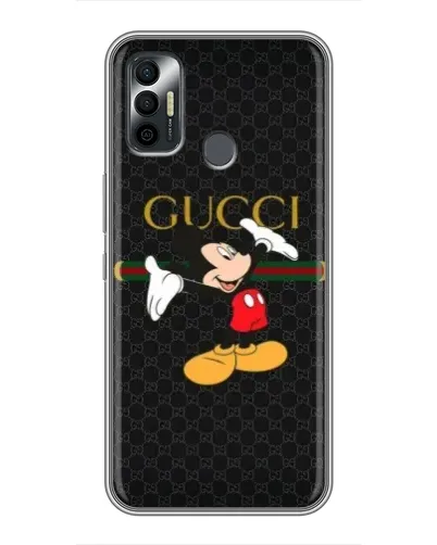 Чехол для TECNO Spark 7P с картинкой «Микки Маус Gucci»