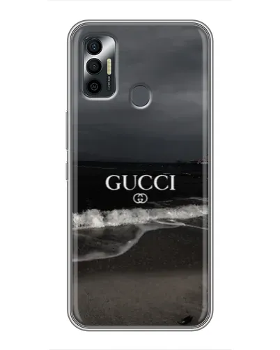 Чехол для TECNO Spark 7P с картинкой «Gucci — морской прибой»