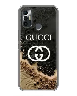 Чехол для TECNO Spark 7P с картинкой «Gucci — песчаные дюны»