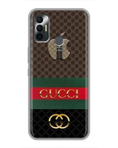 Чехол для TECNO Spark 7P с картинкой «Gucci — брендированный десерт»