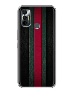 Чехол для TECNO Spark 7P с картинкой «Gucci — неоновая линия»