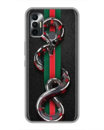 Чохол для TECNO Spark 7P з картинкою «Gucci — змія на смузі» Чохол для TECNO Spark 7P з картинкою «Gucci — змія на смузі»