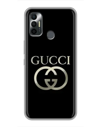 Чохол для TECNO Spark 7P з картинкою «Gucci — золото на чорному» Чохол для TECNO Spark 7P з картинкою «Gucci — золото на чорному»