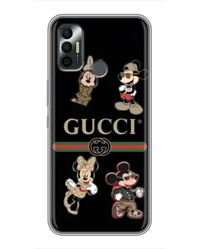 Чохол для TECNO Spark 7P з картинкою «Gucci — герої Disney та монограма» Чохол для TECNO Spark 7P з картинкою «Gucci — герої Disney та монограма»