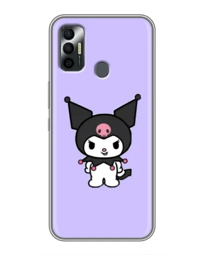 Чохол для TECNO Spark 7P з картинкою «Kuromi — ніжний фіолетовий»