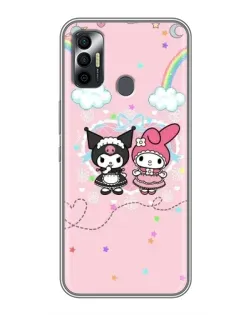 Чохол для TECNO Spark 7P з картинкою «My Melody та Kuromi»