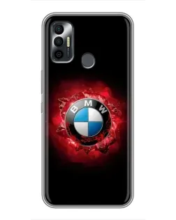 Чехол для TECNO Spark 7P с картинкой «Логотип BMW — вспышка»