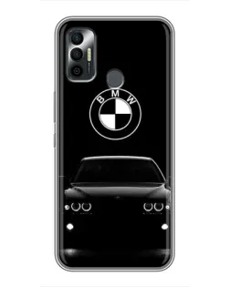 Чехол для TECNO Spark 7P с картинкой «BMW — взгляд из темноты»