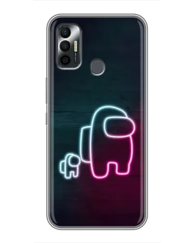 Чохол для TECNO Spark 7P з картинкою «Among Us неон-арт» Чохол для TECNO Spark 7P з картинкою «Among Us неон-арт»