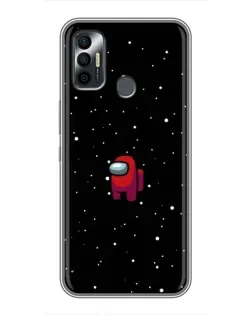 Чохол для TECNO Spark 7P з картинкою «Червоний Among Us»