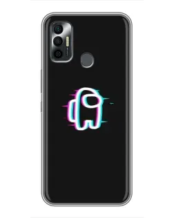 Чохол для TECNO Spark 7P з картинкою «Among Us неон»