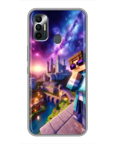 Чохол для TECNO Spark 7P з картинкою «Стів та космос»