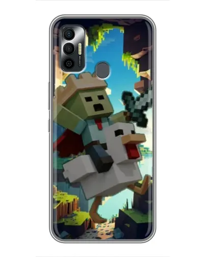Чохол для TECNO Spark 7P з картинкою «Стів та гусь»