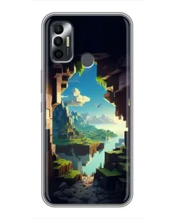 Чохол для TECNO Spark 7P з картинкою «Вид з печери»