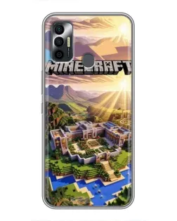 Чохол для TECNO Spark 7P з картинкою «Minecraft панорама»