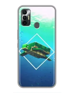 Чохол для TECNO Spark 7P з картинкою «Черепаха Minecraft» Чохол для TECNO Spark 7P з картинкою «Черепаха Minecraft»