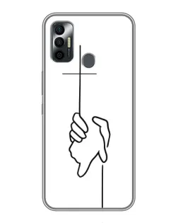 Чохол для TECNO Spark 7P з картинкою «Рука тримає» Чохол для TECNO Spark 7P з картинкою «Рука тримає»