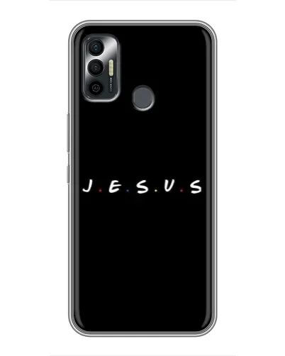 Чехол для TECNO Spark 7P с картинкой «Точки веры J.E.S.U.S.»