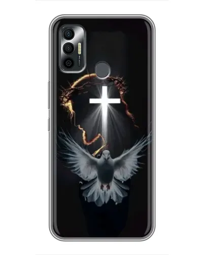 Чехол для TECNO Spark 7P с картинкой «Голубь и Свет»