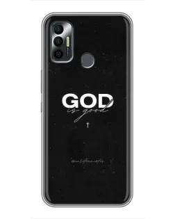Чехол для TECNO Spark 7P с картинкой «GOD — Бог над всем»