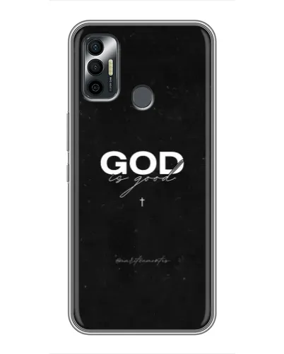 Чехол для TECNO Spark 7P с картинкой «GOD — Бог над всем»