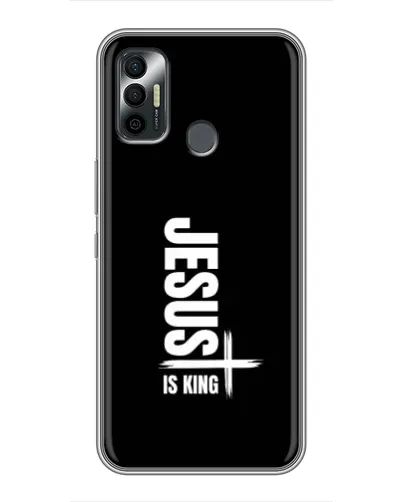 Чехол для TECNO Spark 7P с картинкой «Вертикаль веры Jesus»