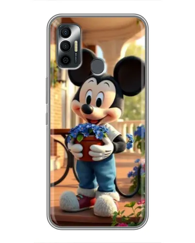 Чохол для TECNO Spark 7P з картинкою «Міккі садівник»