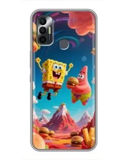 Чохол для TECNO Spark 7P з картинкою «Космічний фастфуд» Чохол для TECNO Spark 7P з картинкою «Космічний фастфуд»
