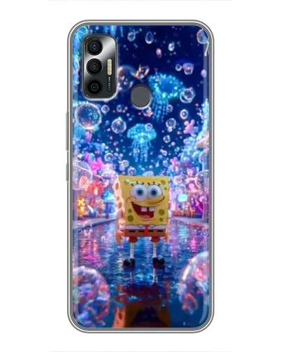 Чехол для TECNO Spark 7P с картинкой «Неоновый океан»