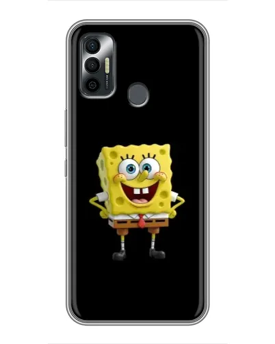Чехол для TECNO Spark 7P с картинкой «Классический Губка Боб»