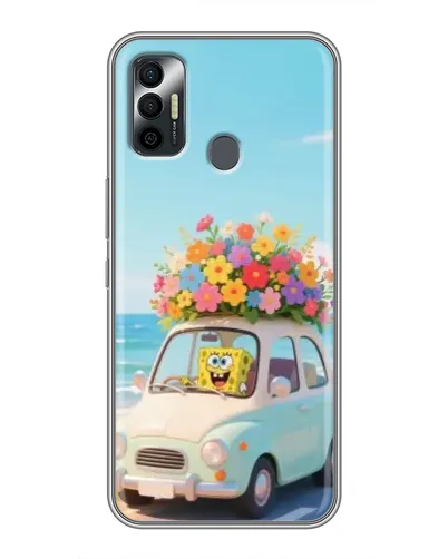 Чехол для TECNO Spark 7P с картинкой «Автомобильное путешествие»