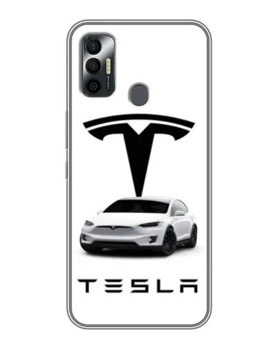 Чохол для TECNO Spark 7P з картинкою «Tesla White Style» Чохол для TECNO Spark 7P з картинкою «Tesla White Style»