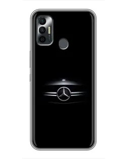 Чохол для TECNO Spark 7P з картинкою «Mercedes — абстрактні лінії»