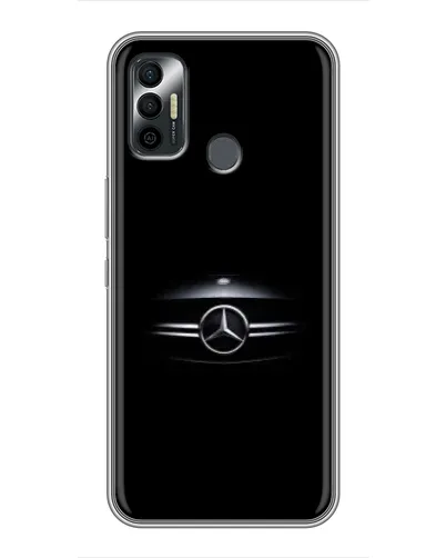Чохол для TECNO Spark 7P з картинкою «Mercedes — абстрактні лінії»