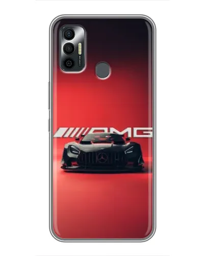 Чохол для TECNO Spark 7P з картинкою «Mercedes AMG — червона лінія»