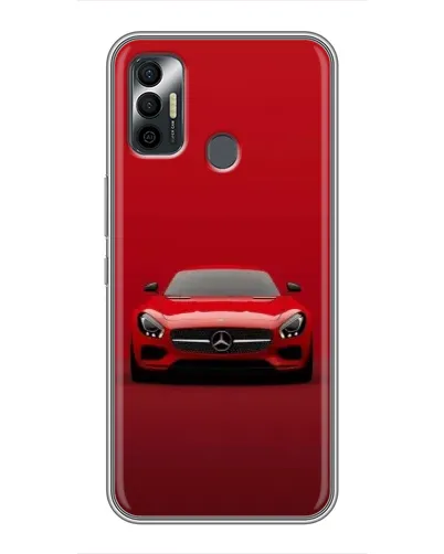 Чохол для TECNO Spark 7P з картинкою «Червоний Mercedes AMG»