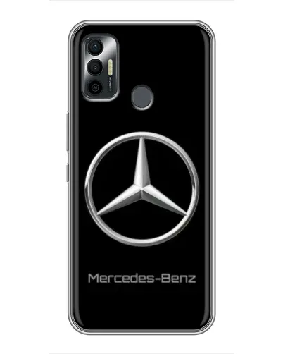 Чохол для TECNO Spark 7P з картинкою «Mercedes Silver Logo»