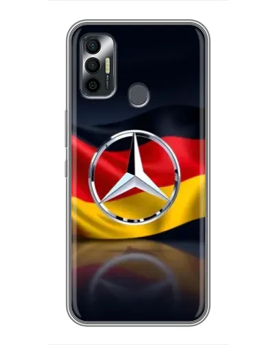 Чохол для TECNO Spark 7P з картинкою «Mercedes — прапор Німеччини»