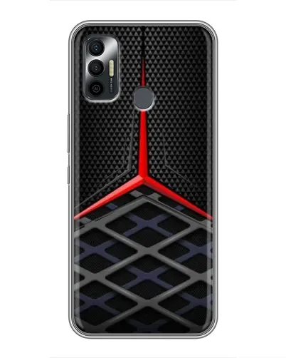 Чохол для TECNO Spark 7P з картинкою «Mercedes Carbon Grid»