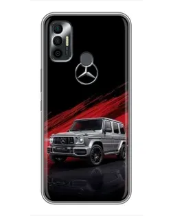Чохол для TECNO Spark 7P з картинкою «Mercedes G-Class червоний»